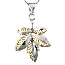 精致之选 lux women 925银分色枫叶吊坠套装，珠宝与化妆品的完美结合